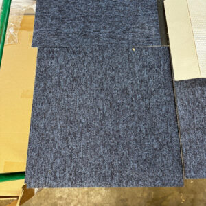 Petal Blue 22 50cm x 50cm Carpet Tiles - 85 sqm available (water damaged boxes tiles are loose)