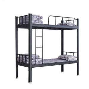 SINGLE BUNK BED - FLASH BLACK - SQUARED METAL