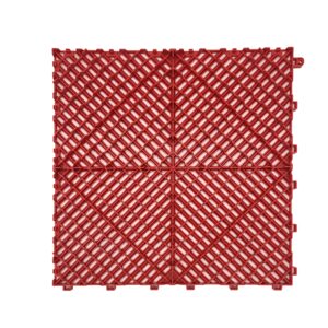 Big Rib 40cm x 40cm Garage Flooring - Red