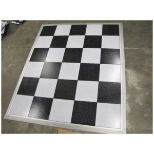 25.60sqm Portable Flooring, Dance Floor, Demountable Flooring. Black & White $2428.24 Complete