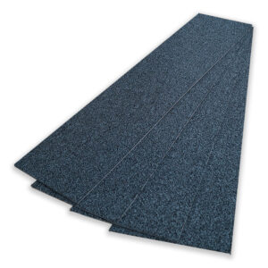 Cubic Charcoal Carpet Tile Plank- Hi Traffic -Deep Textured SDN Pile