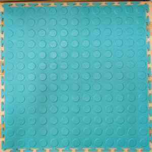 PVC COIN DOT INTERLOCKING 45.7cm x 45.7cm TILES - GREEN. CLEARANCE!
