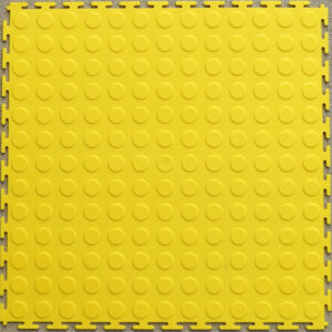 PVC Interlocking Tiles - Yellow - Coin Dot