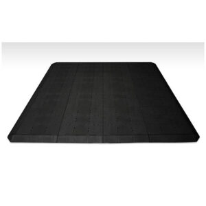 Hardened Plastic Interlocking Portable Flooring - Black Rustic