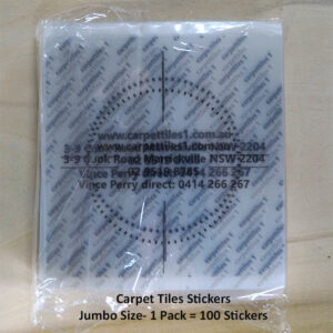 Carpet Tiles Stickers - Jumbo 150mm x 150mm Pack of 100 Stickers